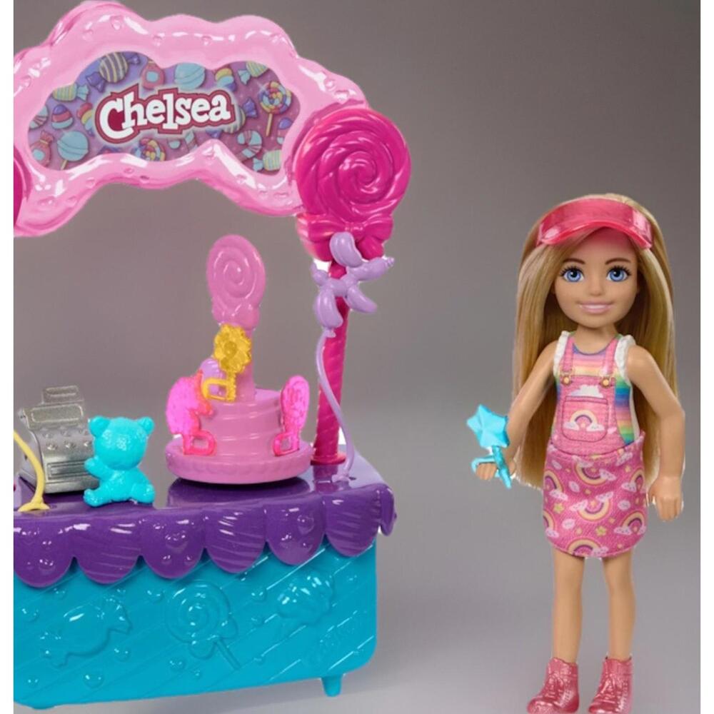 Barbie Chelsea Doll & Lollipop Stand with Accessories